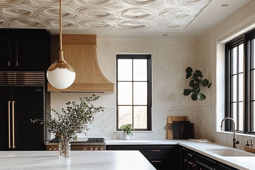 Kitchen style trends Textured ceilings
