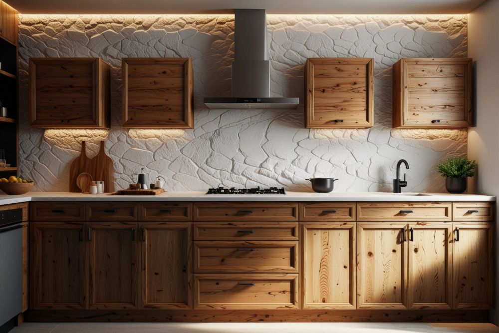 Kitchen style trends Textured walls 1