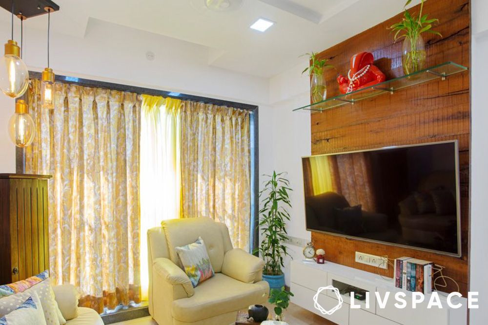 wall design for a tv unit