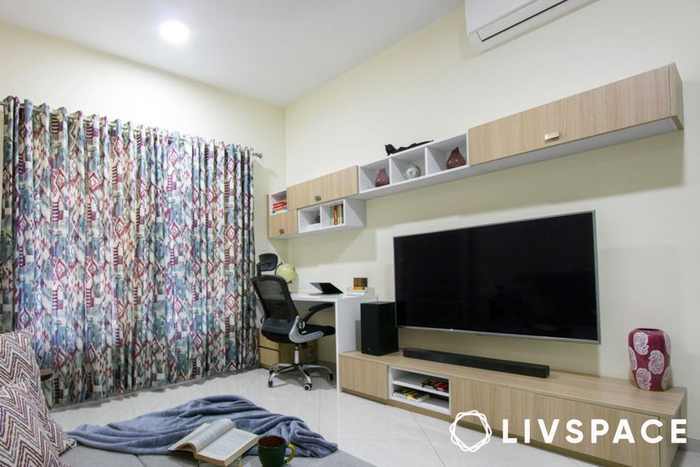 sand coloured unit for living room and hall