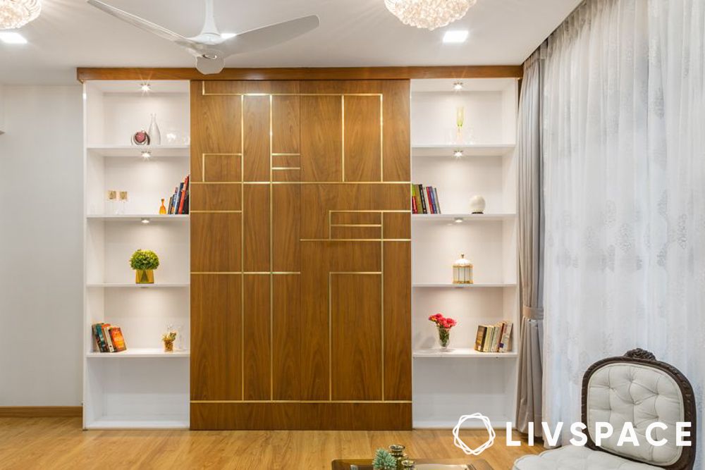 sliding door tv unit design