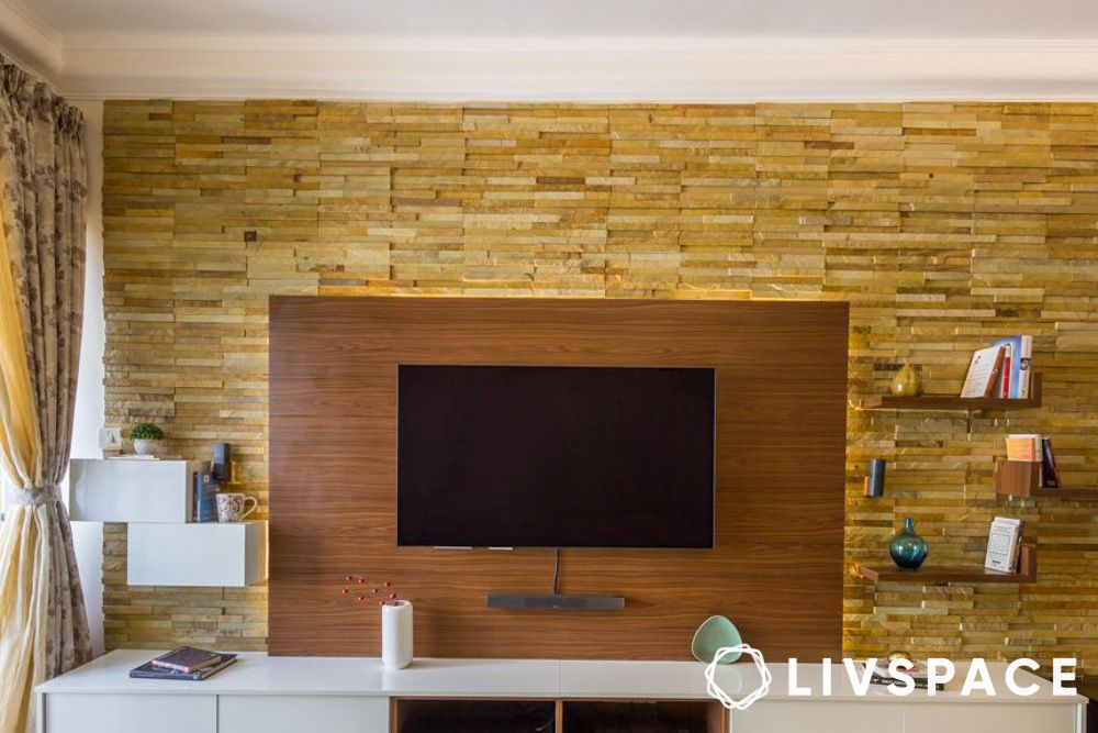 light and shade tv unit design idea