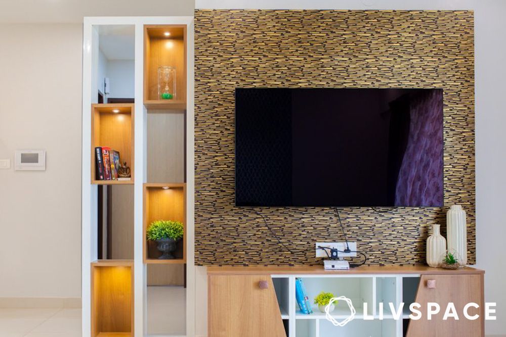open layout for tv unit design