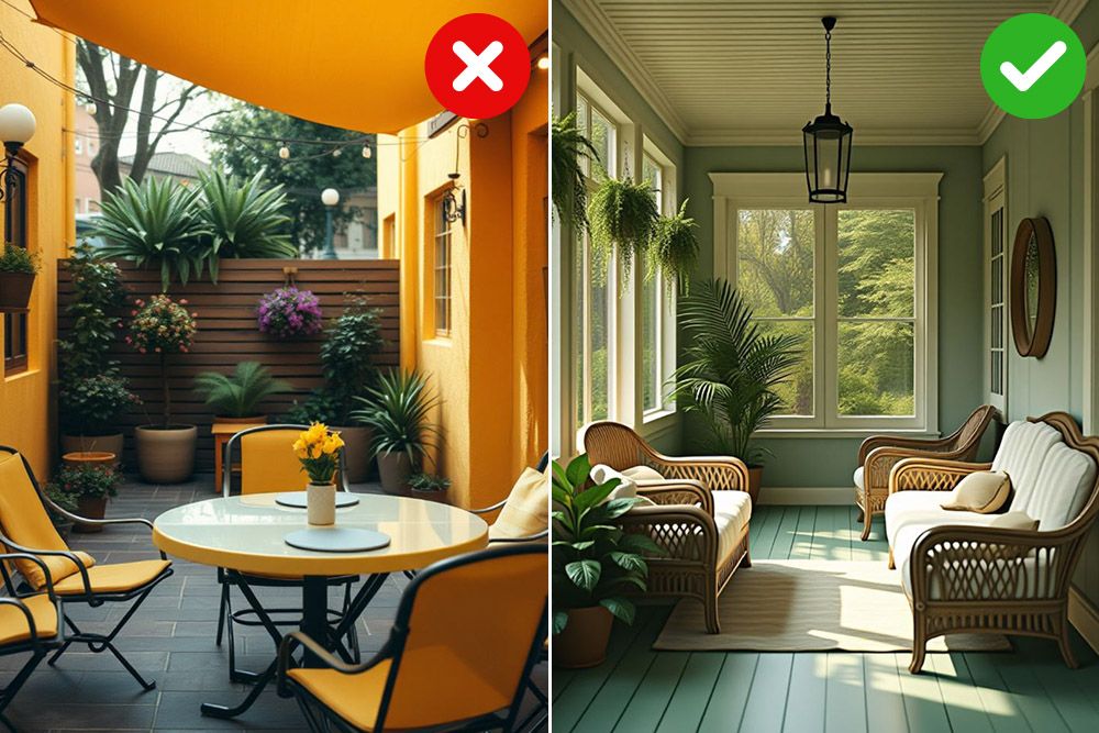 Ignoring the outdoor view is another common room colour combination mistake