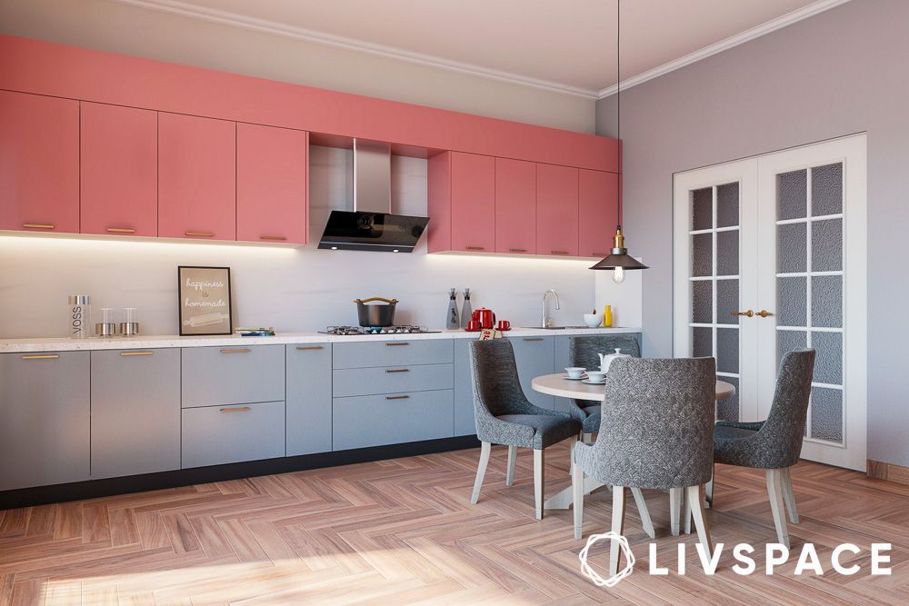 Dining room inside open kitchens