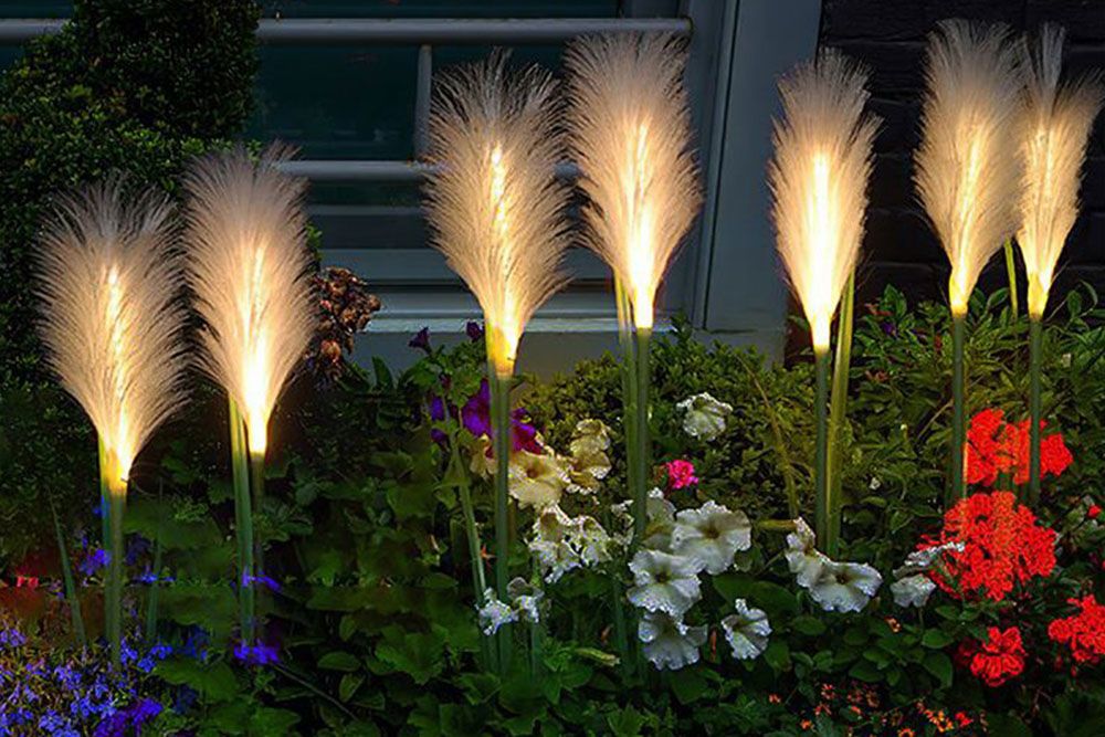 Fibre optic garden lights