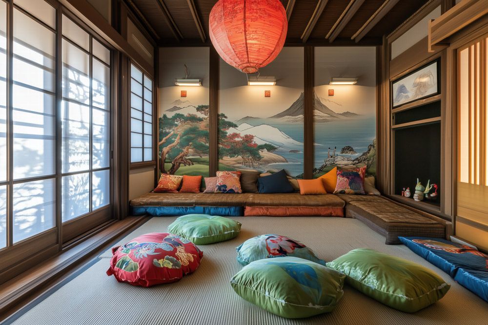 Japanese home interior colour