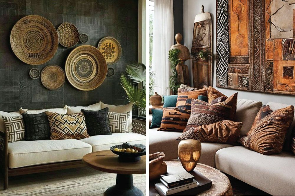 African interior design colour combinations