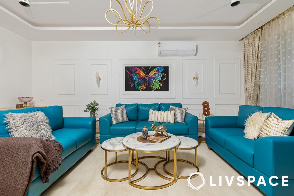 3bhk in gurugram modern living room