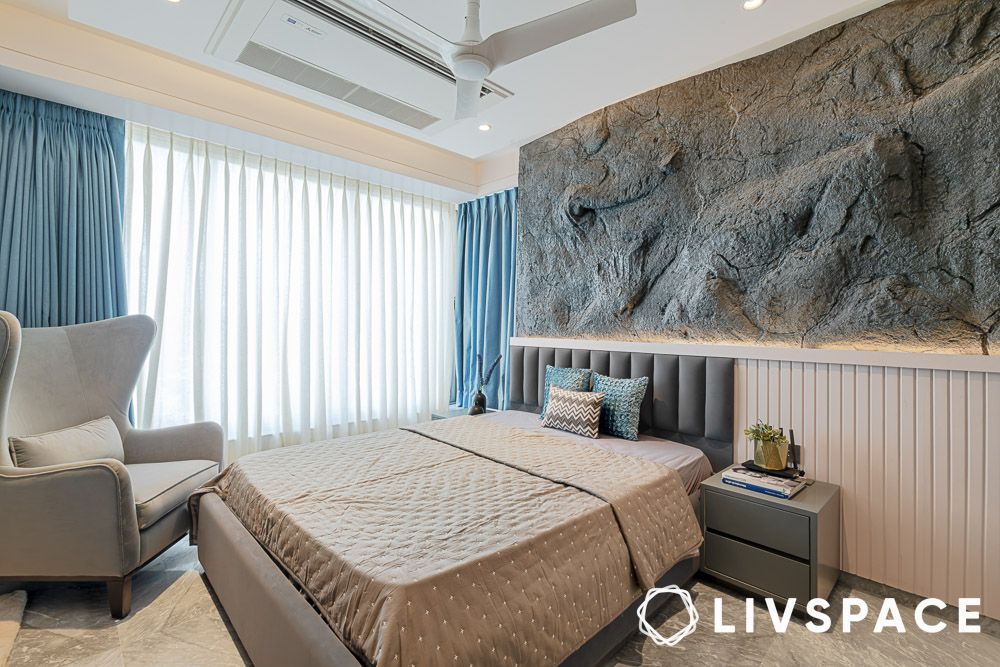 Accent chair in a modern bedroom