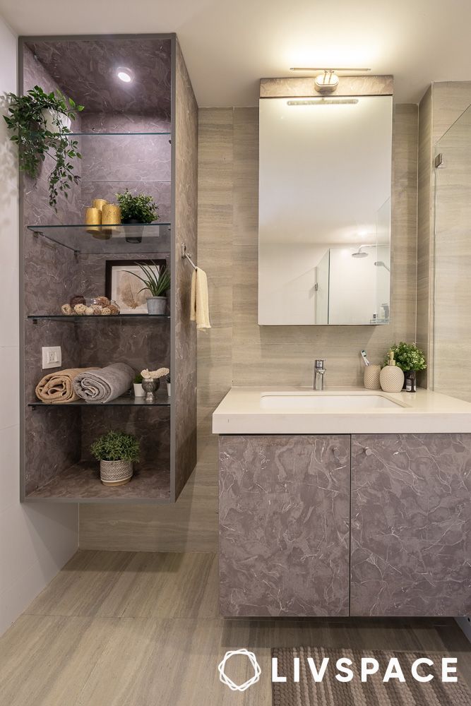 floating bathroom storage shelf ideas