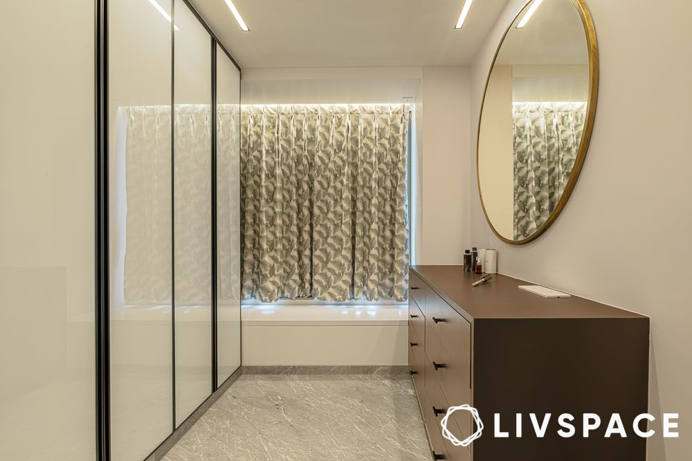 Walk in closet or wardrobe design