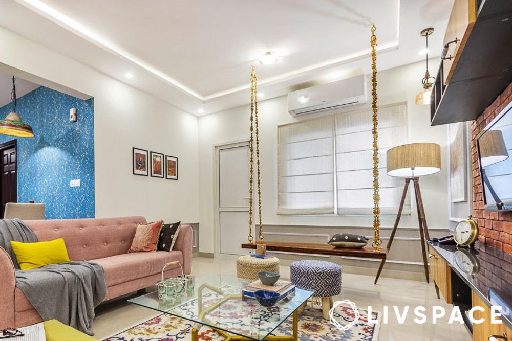 interior design cost in bangalore with factors for desi modern living room