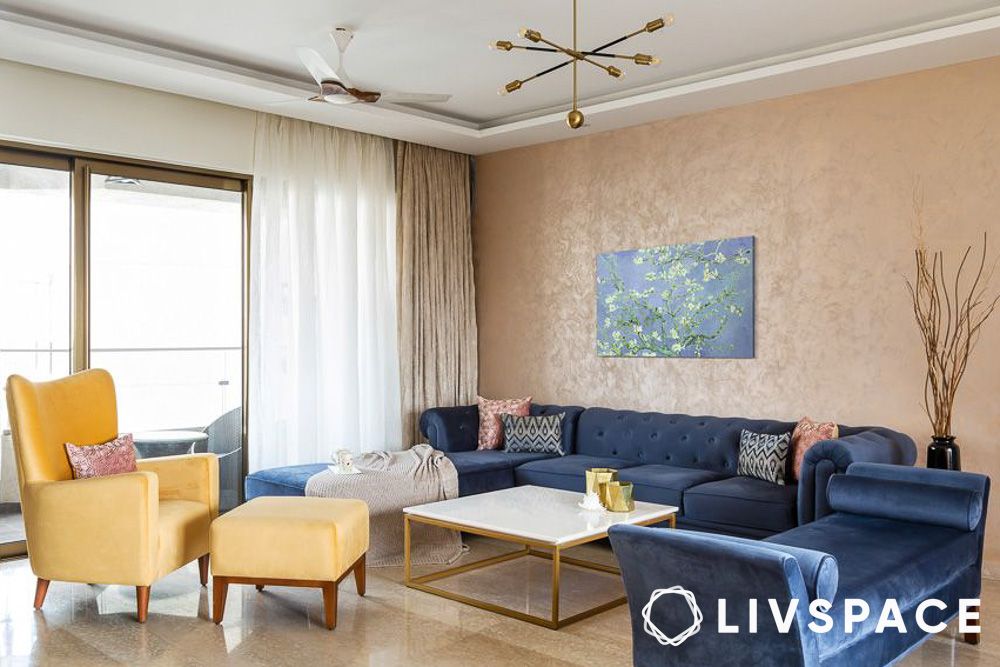 4bhk living room design