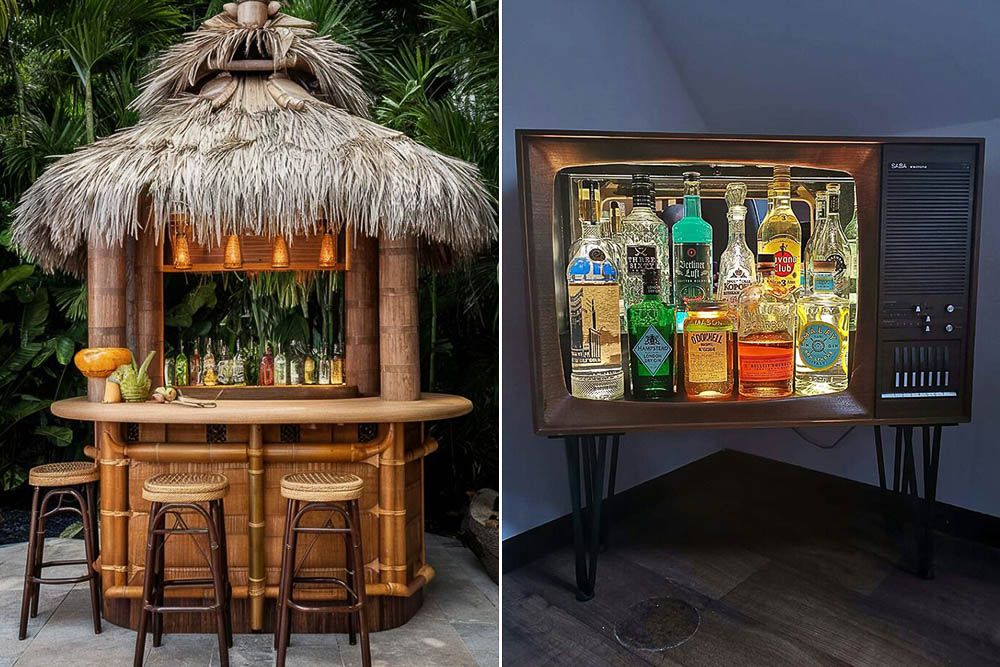 Unique and DIY home bar ideas