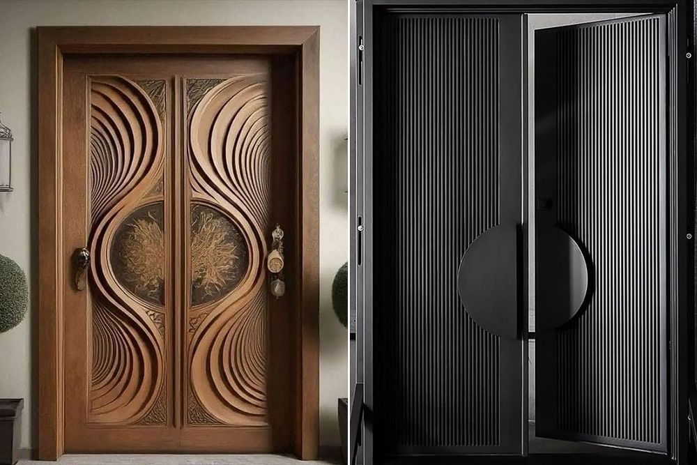 Art Deco double door designs for entrance