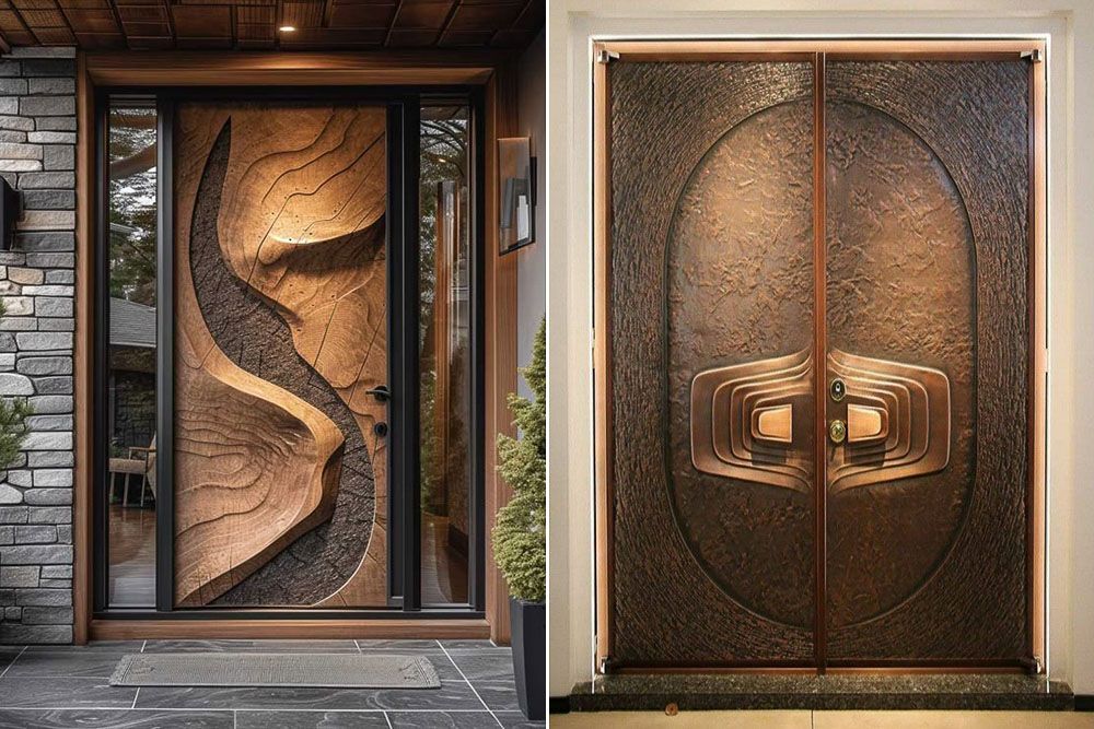Artistic rustic door design ideas