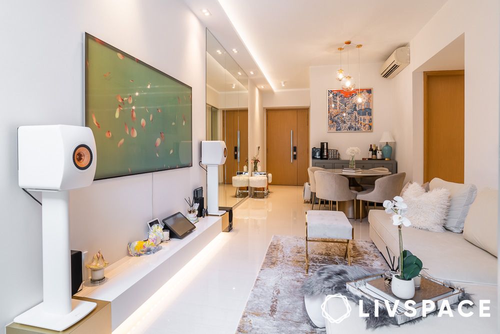 eco friendly interior design with efficient lighting