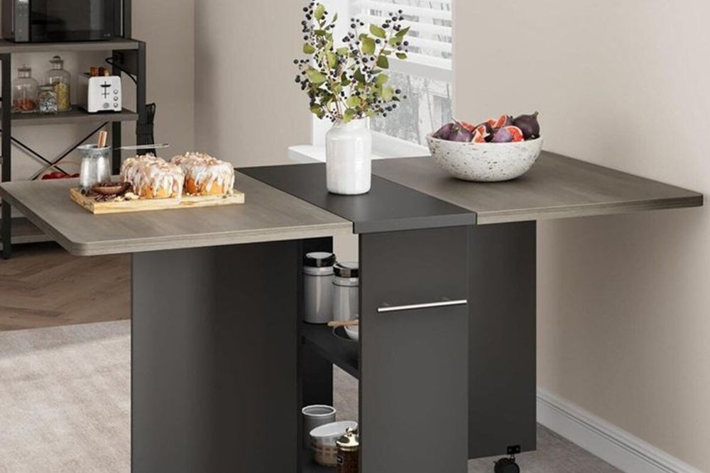 Drop leaf dining set for small space