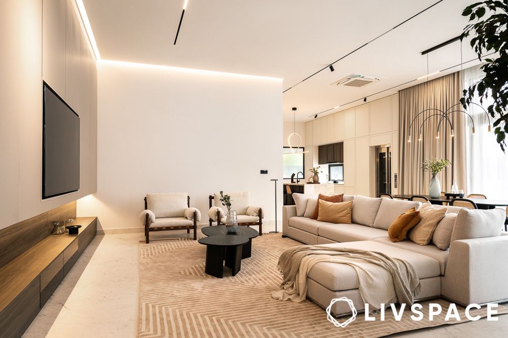 beige scandinavian rugs in living room