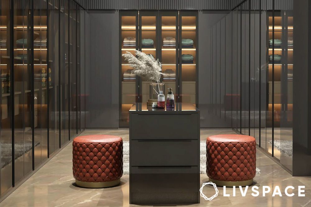 modern glass wardrobe design