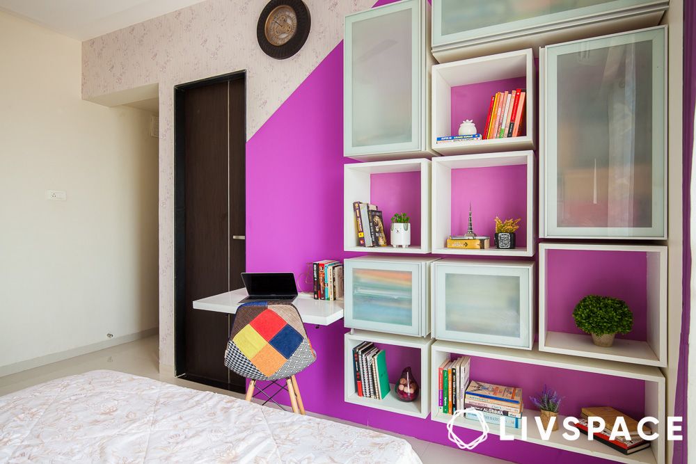 open and closed floating shelves