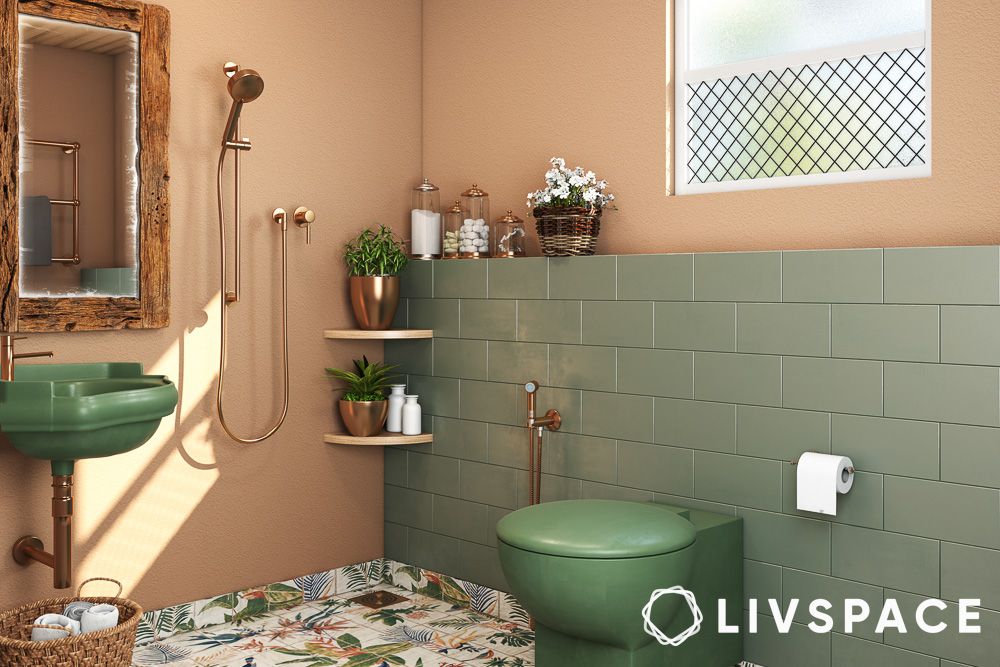 floating shelf design in corners