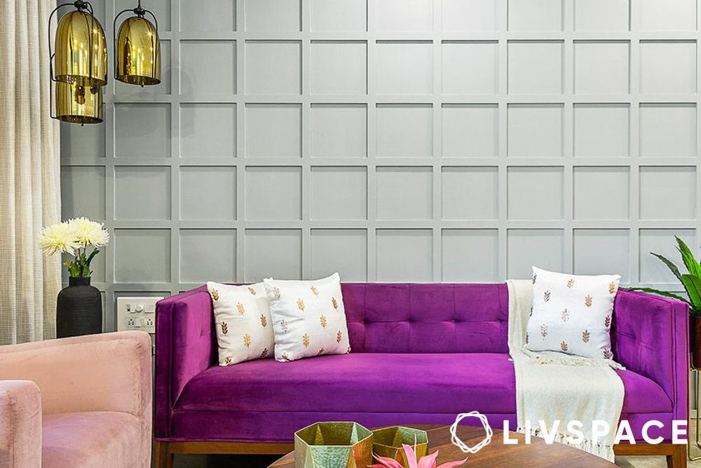 chequered wall panelling design