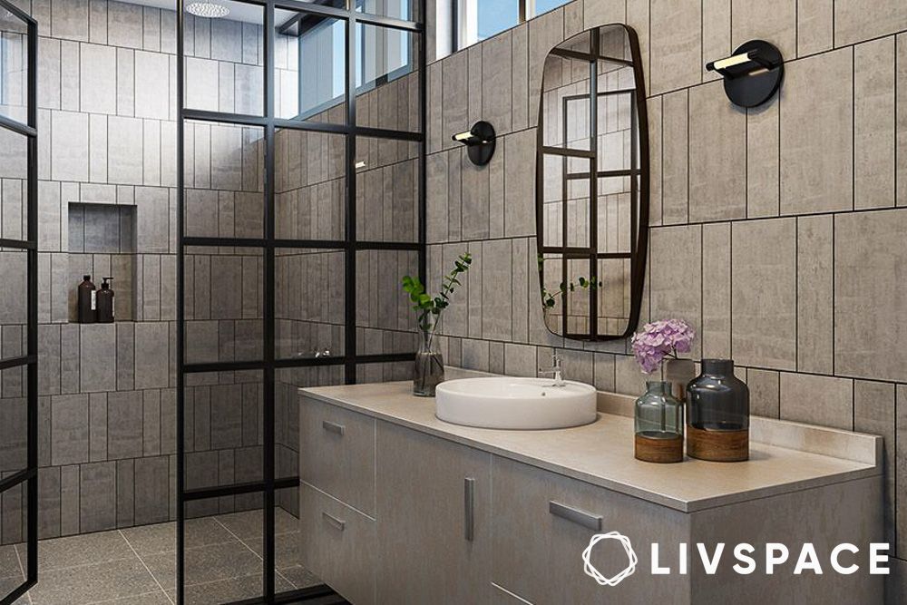 wall panelling design for bathroom