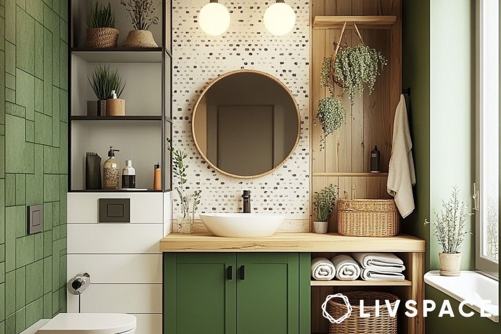 rustic bathroom storage ideas