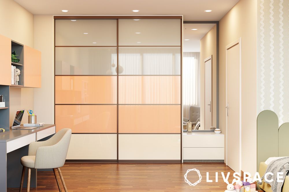 luxury wardrobe designs in solid colours for indian homes