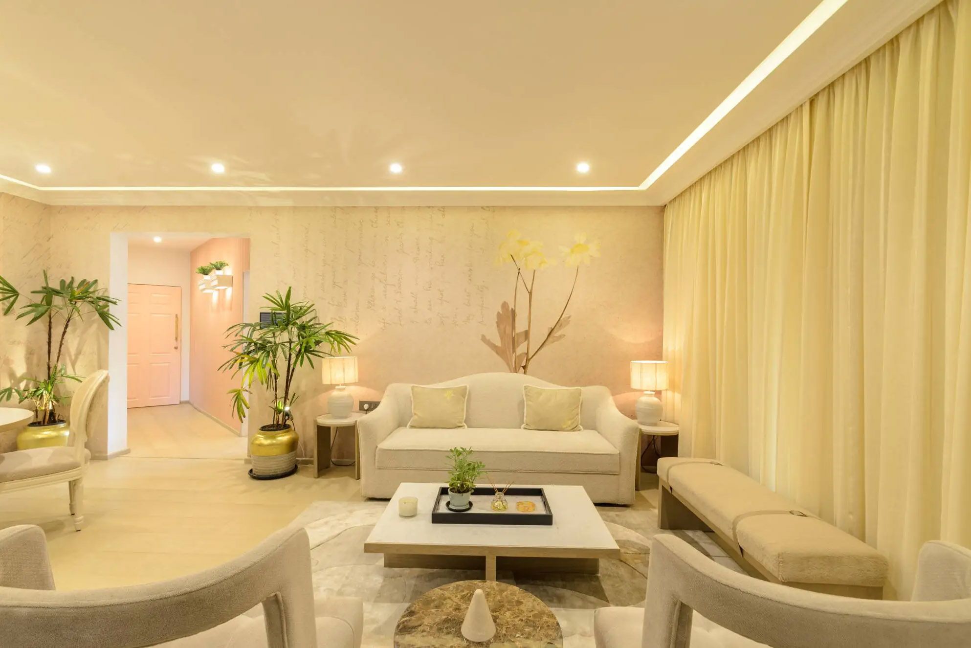 ananya pandey interior of living room by gauri khan designs