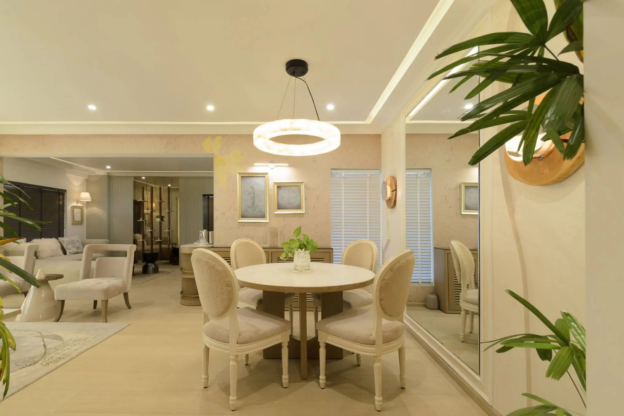 ananya pandey living and dining room interior decoration by gauri khan designs