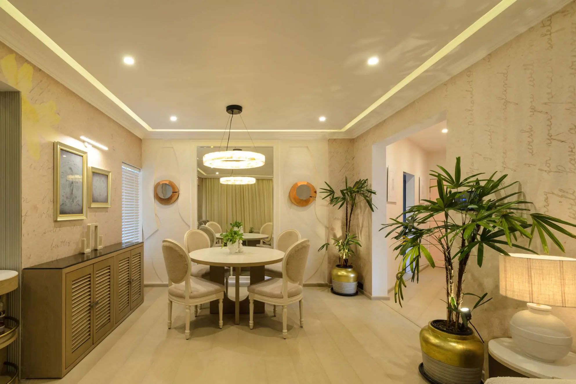 living area interior for ananya pandey by gauri khan designs