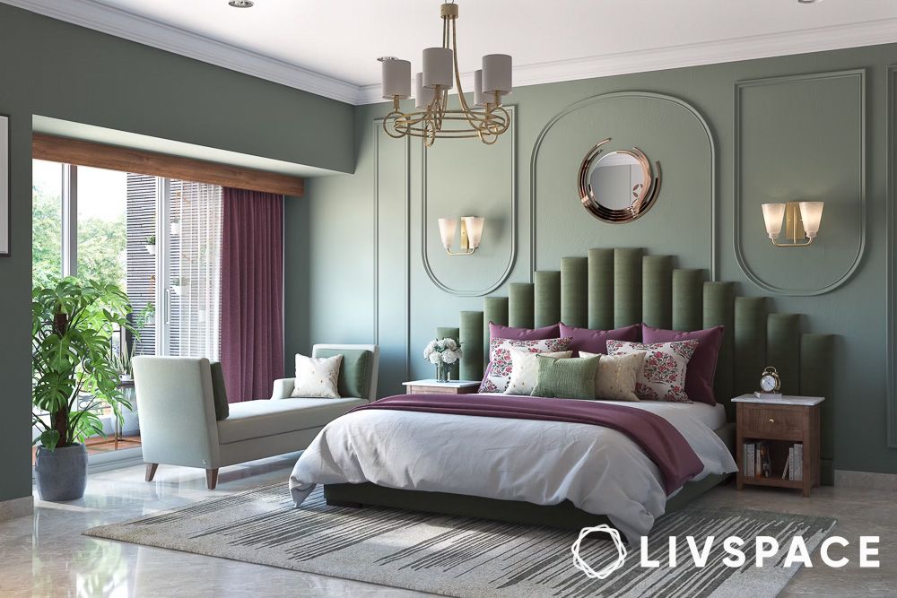 sage green bedroom design