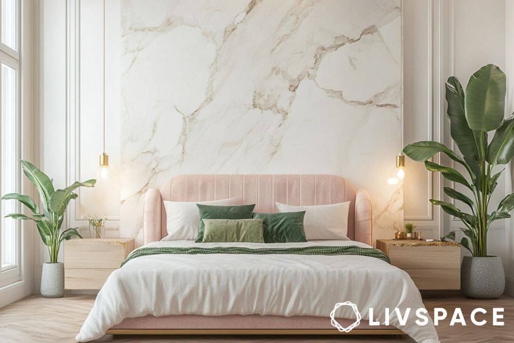 green bedroom decor ideas plants