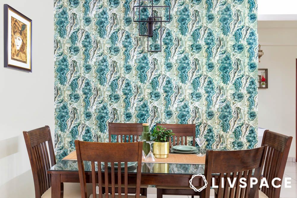 green and green living room combo