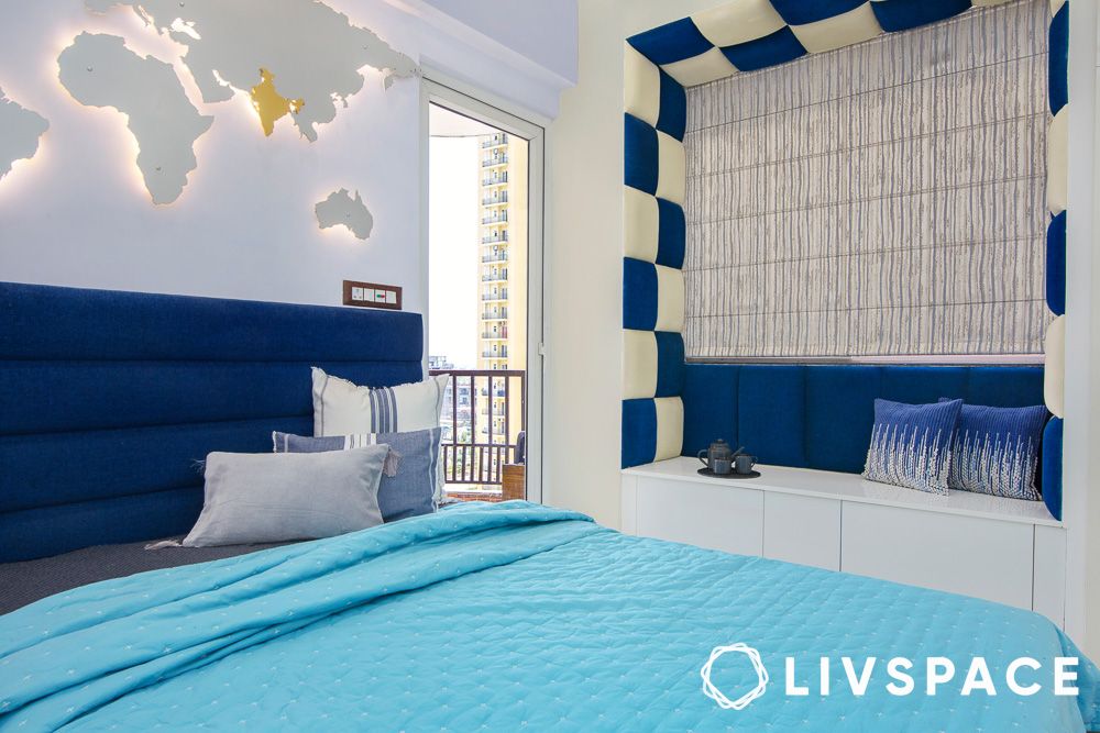 monochrome reading nook decor