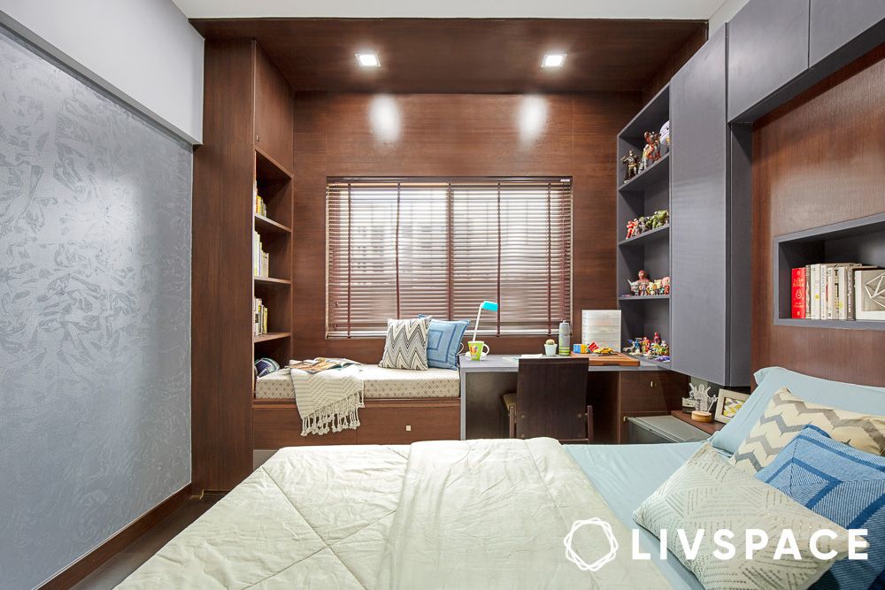 reading nook inside bedroom