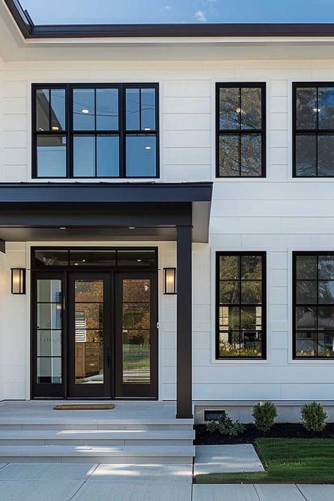 white home exterior 1