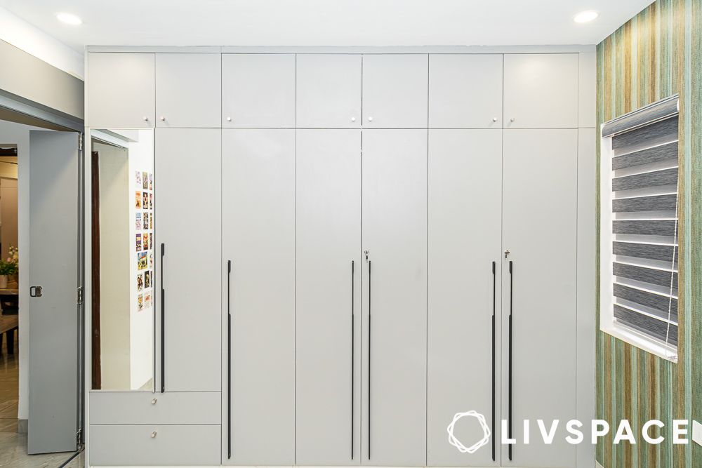 3bhk interior design modular wardrobe