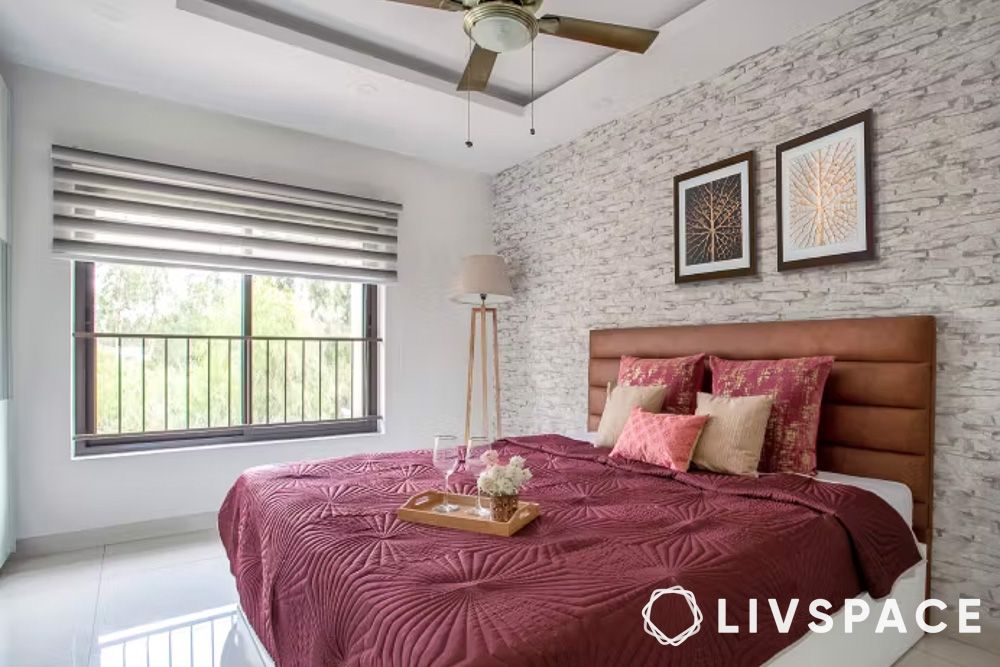 neutral strip blinds for bedroom