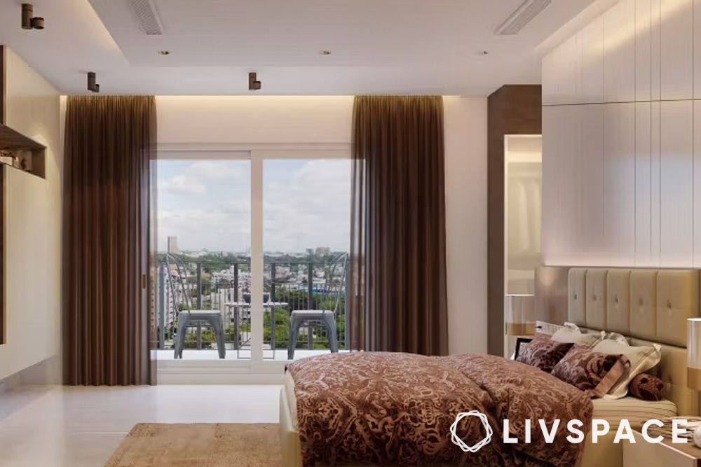 dark translucent modern curtain designs