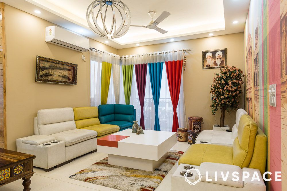 eclectic curtain design