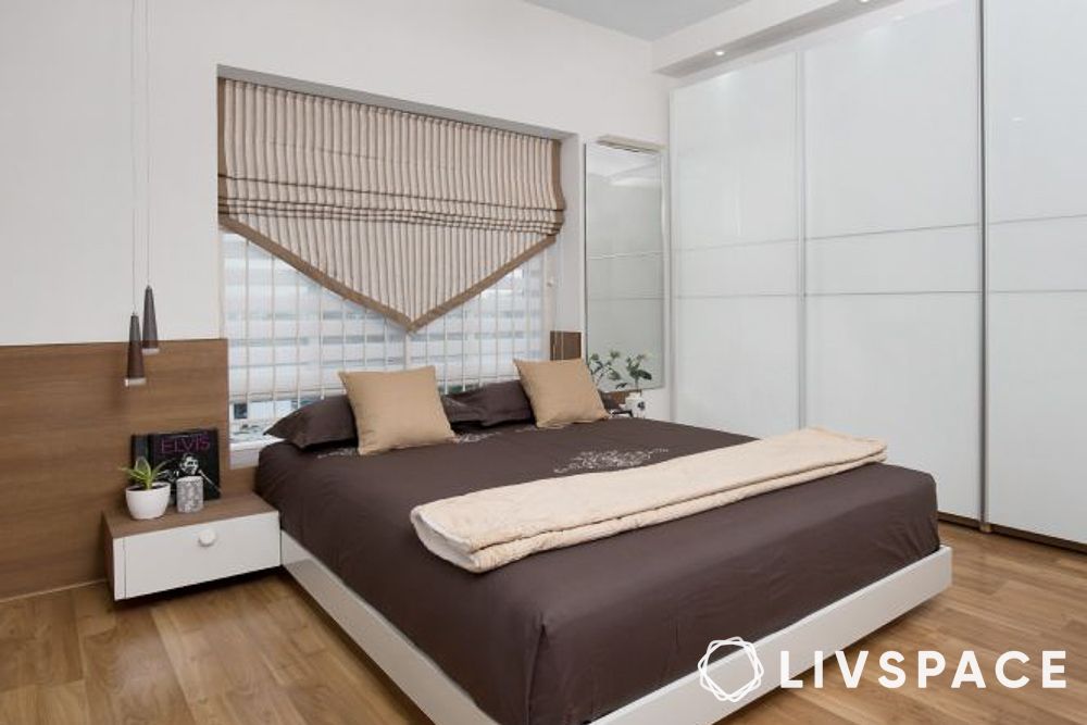 triangle shaped modern curtain designs