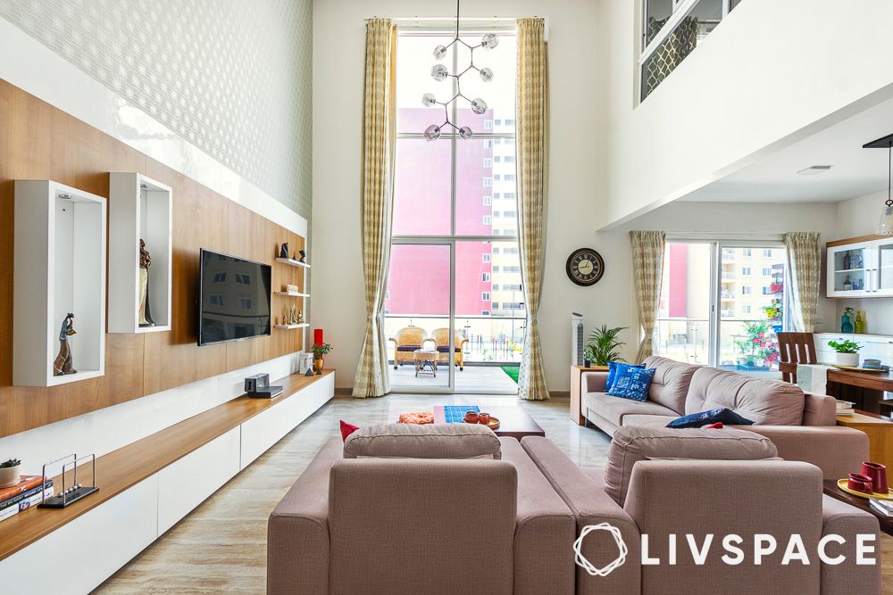 tall modern curtain designs for living room