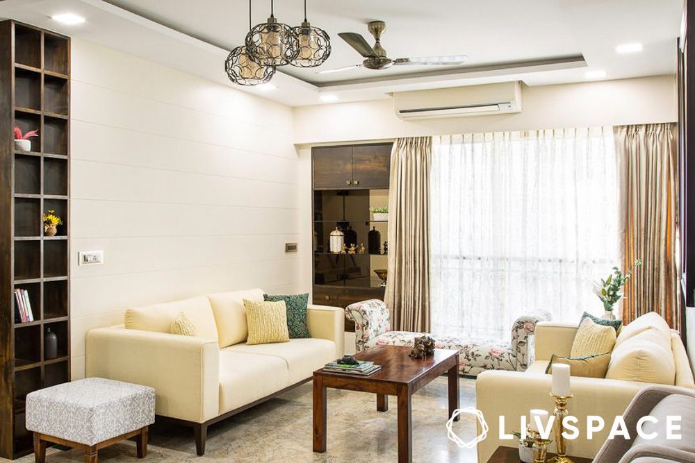 minimal glam mumbai living room cost