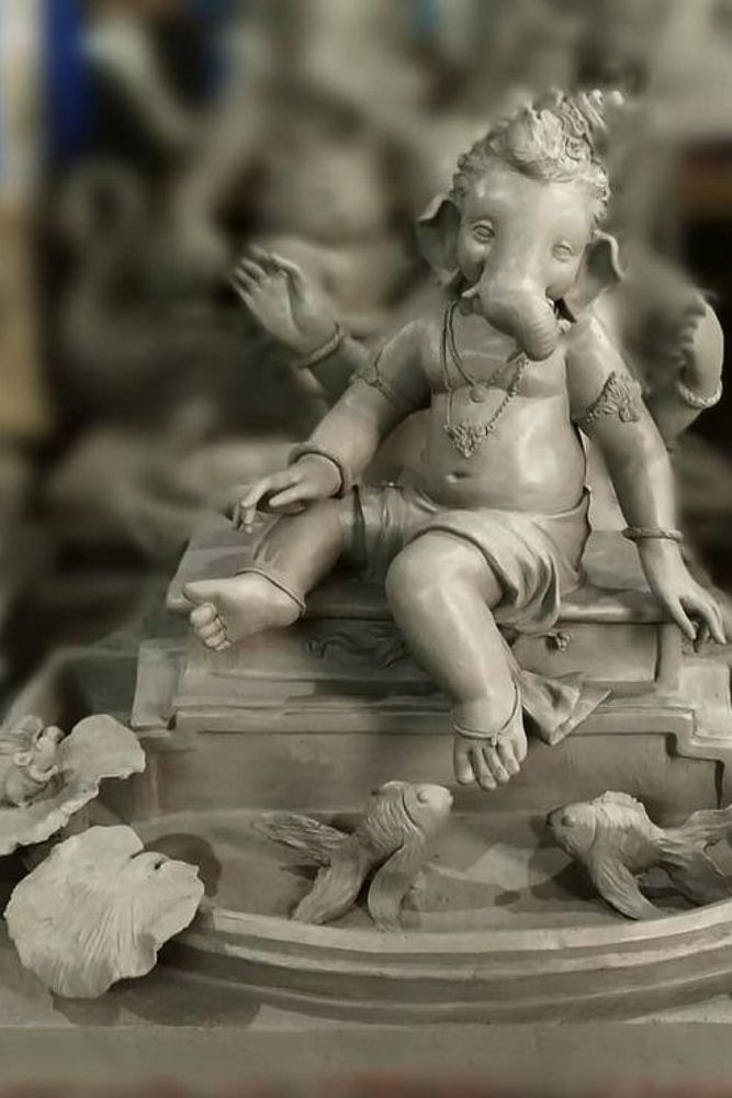 handmade shadu mati ganpati murti