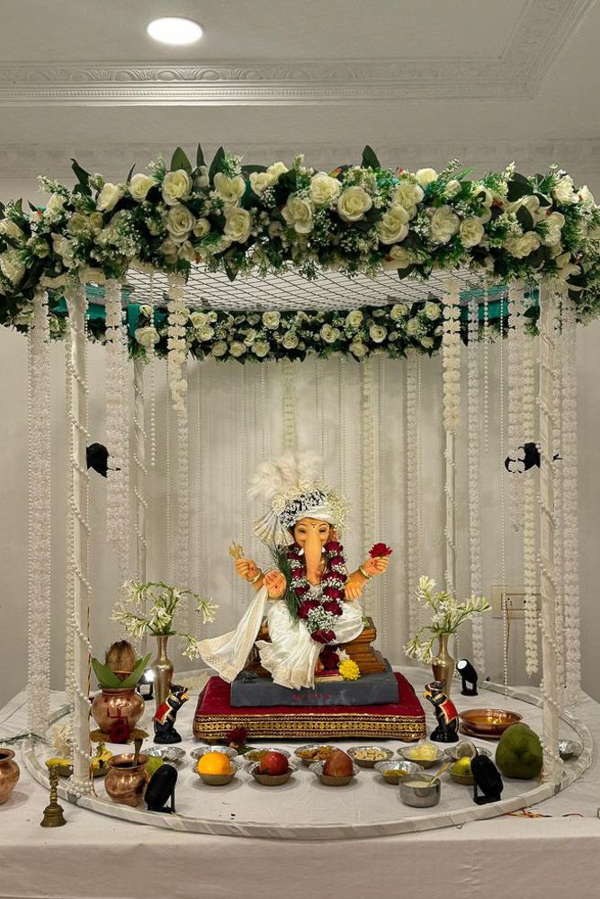 handmade shadu mati ganpati murti at home