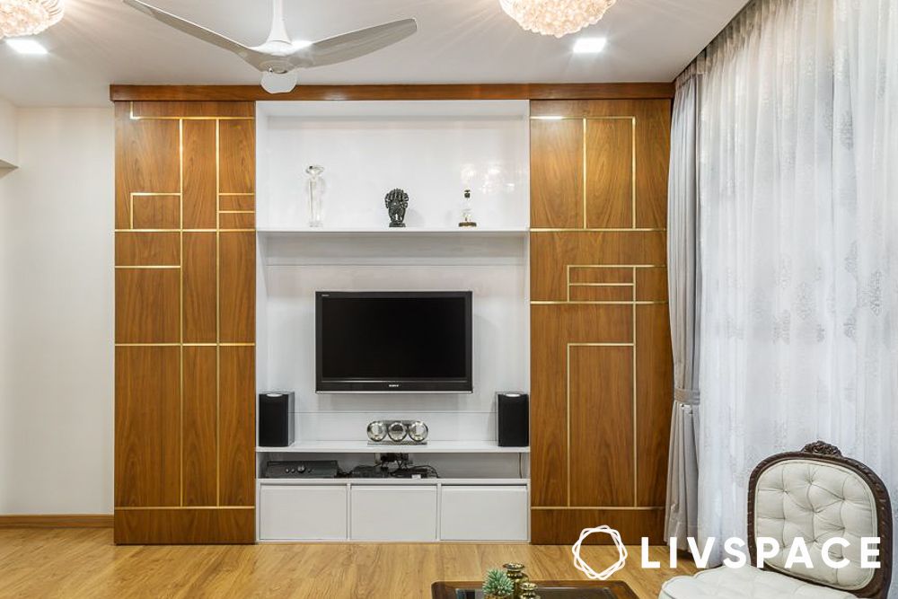 wooden cupboard tv unit